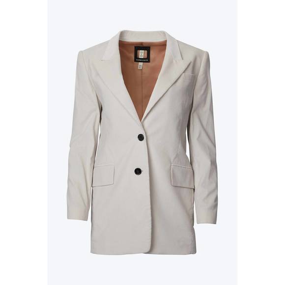 NEW LANDSCAPE single-breasted cotton-corduroy blazer in bone - Picture 2 of 2